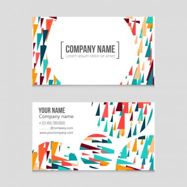 Soyut vektör düzen arka plan set. Sanat kalıp çizmek için, 