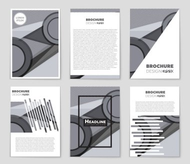 Soyut vektör düzen arka plan set. Sanat kalıp çizmek için, 