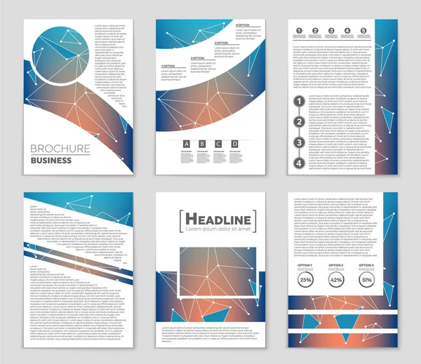 Abstrakta vektor layout bakgrund set. För konst malldesign, — Stock vektor