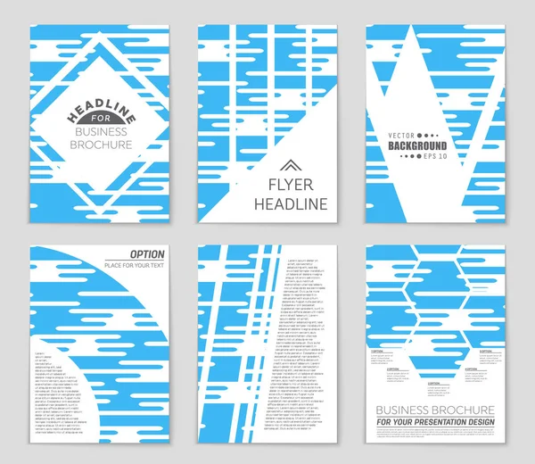 Abstrakta vektor layout bakgrund set. För konst malldesign, — Stock vektor