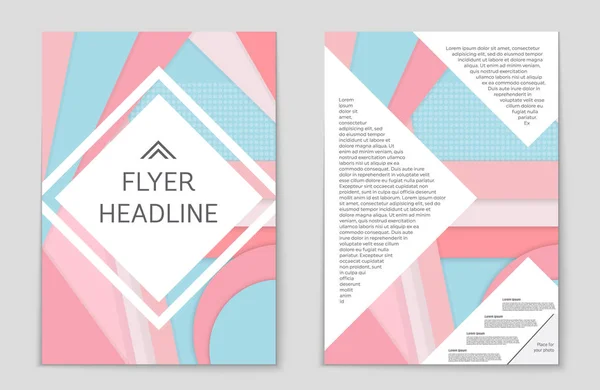 Conjunto de fundo de layout vetorial abstrato. Para design de modelo de arte , — Vetor de Stock