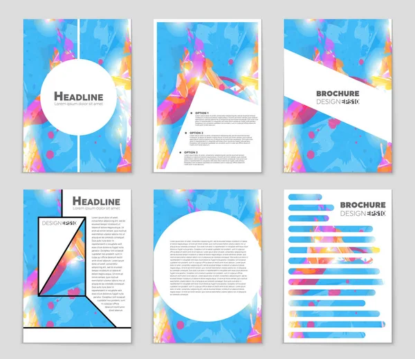 Conjunto de fundo de layout abstrato —  Vetores de Stock