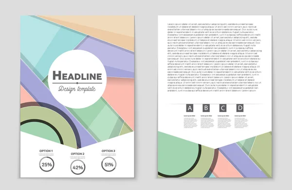 Set di sfondo astratto del layout vettoriale. Per la progettazione di modelli d'arte , — Vettoriale Stock