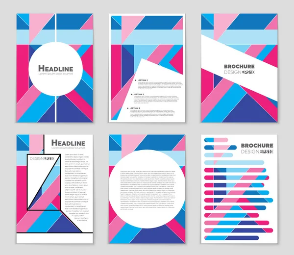 Set layout astratto sfondo — Vettoriale Stock