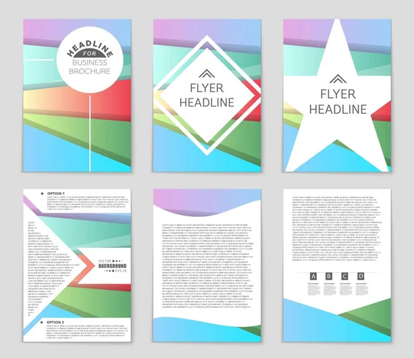 Abstract lay-out achtergrond instellen. — Stockvector