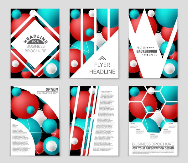 Abstract vector lay-out achtergrond instellen. Voor kunst sjabloonontwerp, — Stockvector