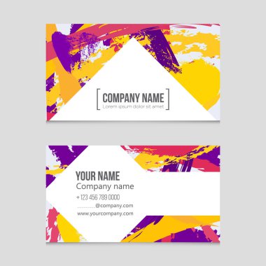 Soyut vektör düzen arka plan set. Sanat kalıp çizmek için, 