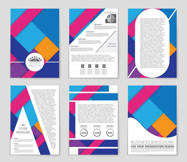 Conjunto de fundo de layout vetorial abstrato. Para design de modelo de arte , —  Vetores de Stock