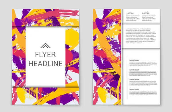 Conjunto de fundo de layout vetorial abstrato. Para design de modelo de arte , — Vetor de Stock