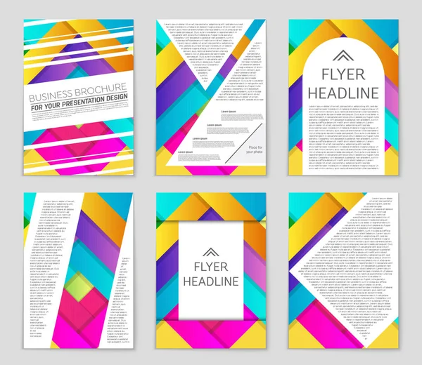 Conjunto de fundo de layout vetorial abstrato. Para design de modelo de arte , — Vetor de Stock