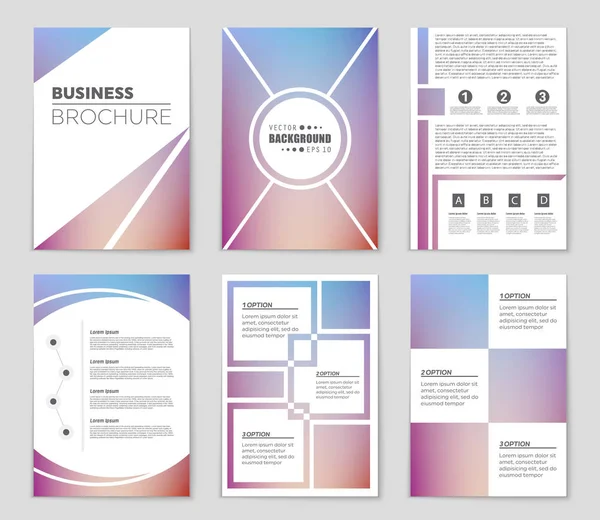 Conjunto de fundo de layout abstrato —  Vetores de Stock