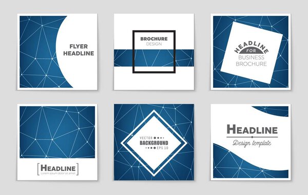 Abstract  layout background set.