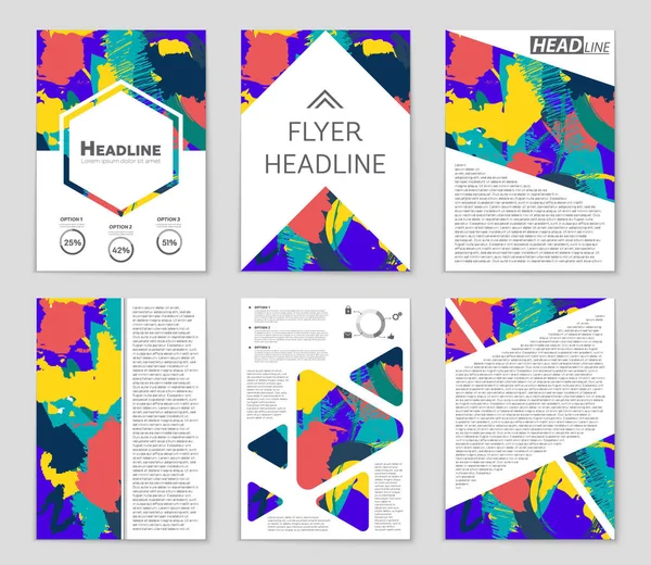 Hintergrundset für abstrakte Vektorlayouts. für Art Template Design, — Stockvektor