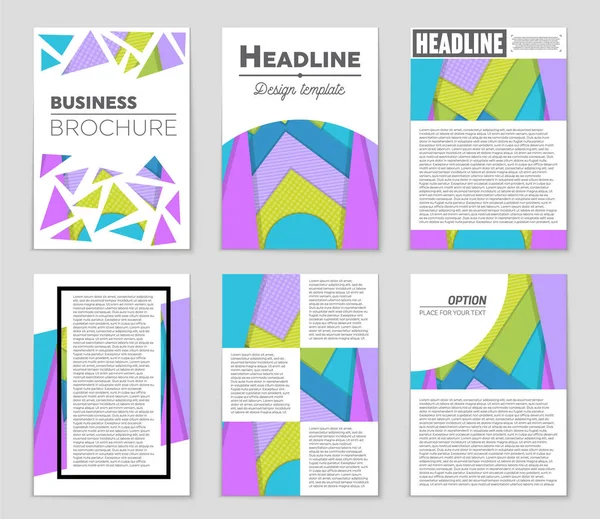 抽象的なベクトル レイアウト背景セット。アート テンプレートの設計を, — ストックベクタ