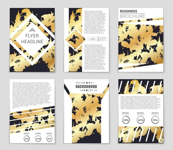 Conjunto de fundo de layout abstrato . — Vetor de Stock