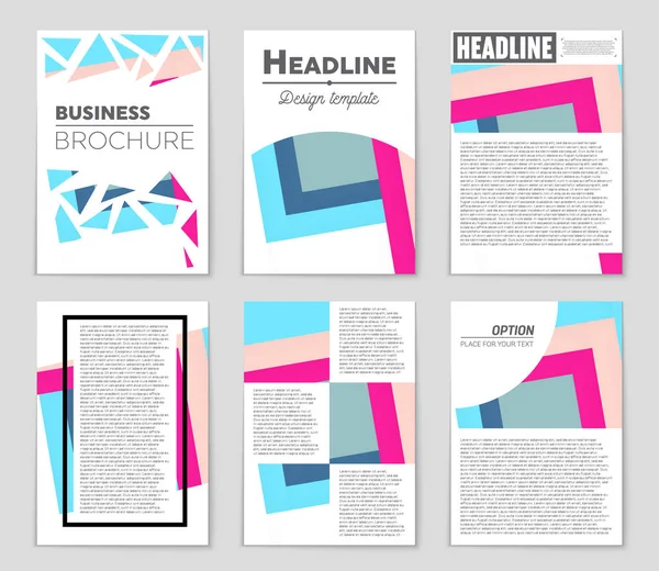 抽象的なベクトル レイアウト背景セット。アート テンプレートの設計を, — ストックベクタ