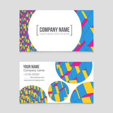 Soyut vektör düzen arka plan set. Sanat kalıp çizmek için, 