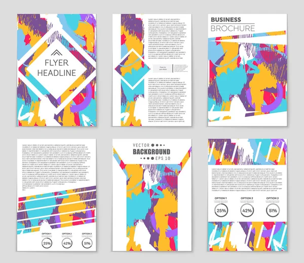 Conjunto de fundo de layout vetorial abstrato. Para design de modelo de arte , — Vetor de Stock