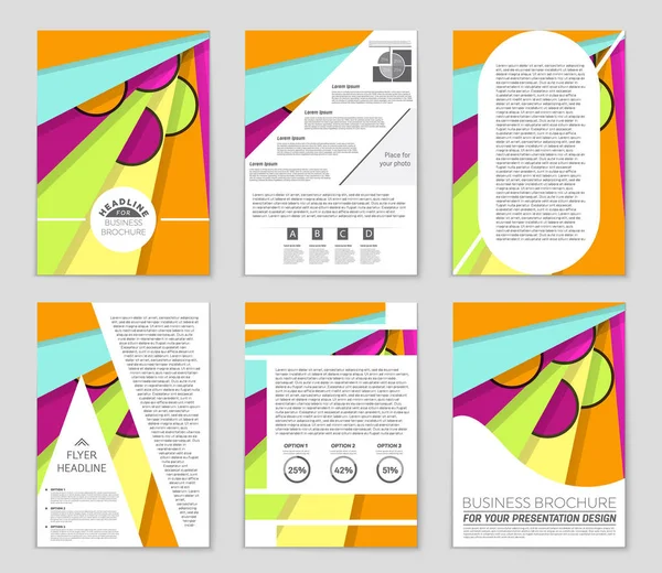 Hintergrundset für abstrakte Vektorlayouts. für Art Template Design, — Stockvektor