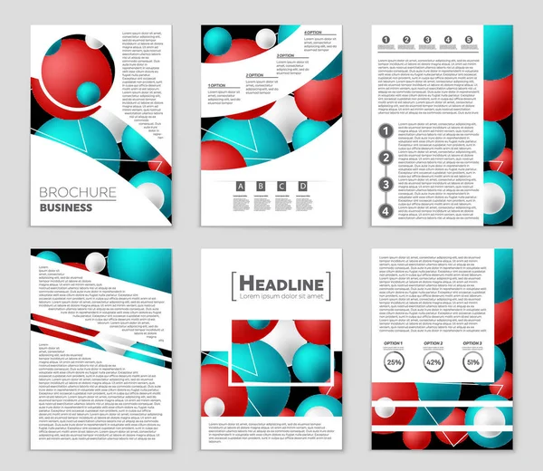 Set di sfondo astratto del layout vettoriale. Per la progettazione di modelli d'arte , — Vettoriale Stock