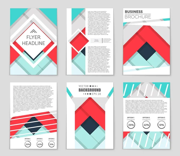 Conjunto de fundo de layout vetorial abstrato. Para design de modelo de arte , — Vetor de Stock