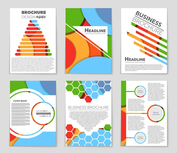 Hintergrundset für abstrakte Vektorlayouts. für Art Template Design, — Stockvektor