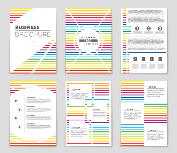 Set di sfondo astratto del layout vettoriale. Per la progettazione di modelli d'arte , — Vettoriale Stock