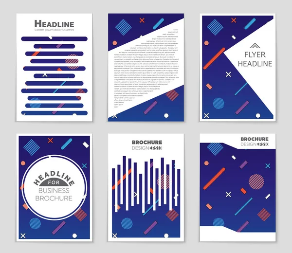 Soyut vektör düzen arka plan set. Sanat kalıp çizmek için, 