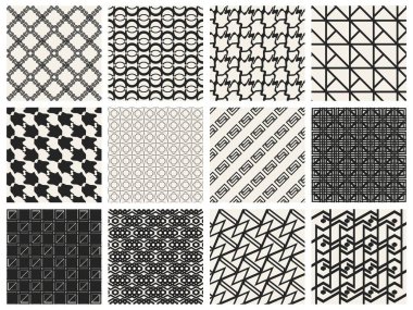 Tek renkli geometrik desen.