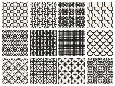 Tek renkli geometrik desen.