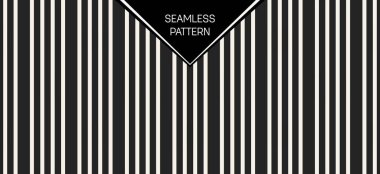 Soyut kavram vektör tek renkli geometrik desen. Siyah ve beyaz en az arka plan. Yaratıcı çizim şablonu. Sorunsuz şık doku. Duvar kağıdı, yüzey, web tasarım, tekstil, dekor için.