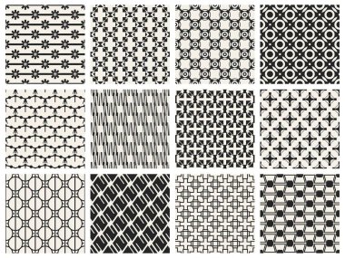 Tek renkli geometrik desen.