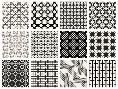 Tek renkli geometrik desen.