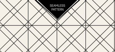 Soyut kavram vektör tek renkli geometrik desen. Siyah ve beyaz en az arka plan. Yaratıcı çizim şablonu. Sorunsuz şık doku. Duvar kağıdı, yüzey, web tasarım, tekstil, dekor için.