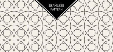 Soyut kavram vektör tek renkli geometrik desen. Siyah ve beyaz en az arka plan. Yaratıcı çizim şablonu. Sorunsuz şık doku. Duvar kağıdı, yüzey, web tasarım, tekstil, dekor için.