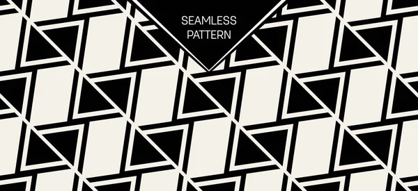 Soyut kavram vektör tek renkli geometrik desen. Siyah ve beyaz en az arka plan. Yaratıcı çizim şablonu. Sorunsuz şık doku. Duvar kağıdı, yüzey, web tasarım, tekstil, dekor için.