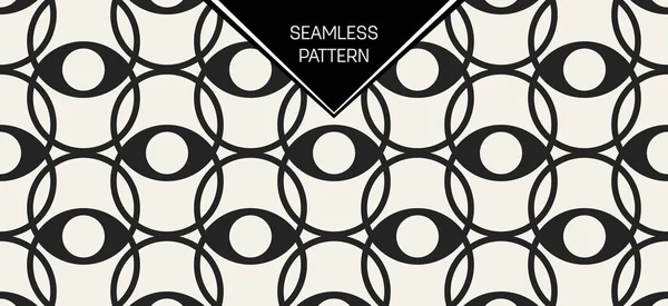 Soyut kavram vektör tek renkli geometrik desen. Siyah ve beyaz en az arka plan. Yaratıcı çizim şablonu. Sorunsuz şık doku. Duvar kağıdı, yüzey, web tasarım, tekstil, dekor için.