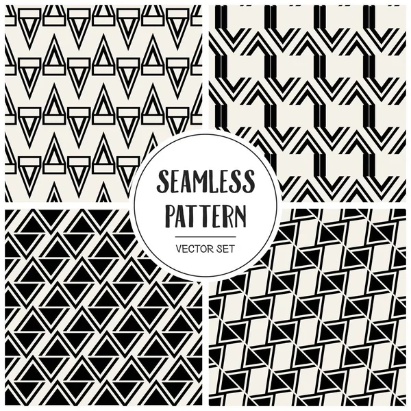 Soyut kavram vektör tek renkli geometrik desen. Siyah ve beyaz en az arka plan. Yaratıcı çizim şablonu. Sorunsuz şık doku. Duvar kağıdı, yüzey, web tasarım, tekstil, dekor için.