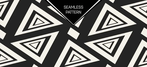 Soyut kavram vektör tek renkli geometrik desen. Siyah ve beyaz en az arka plan. Yaratıcı çizim şablonu. Sorunsuz şık doku. Duvar kağıdı, yüzey, web tasarım, tekstil, dekor için.