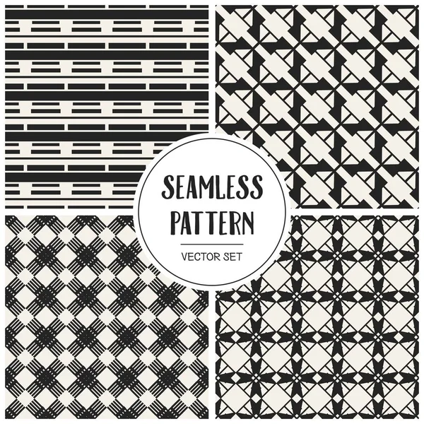 Soyut kavram vektör tek renkli geometrik desen. Siyah ve beyaz en az arka plan. Yaratıcı çizim şablonu. Sorunsuz şık doku. Duvar kağıdı, yüzey, web tasarım, tekstil, dekor için.