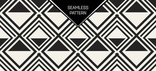 Soyut kavram vektör tek renkli geometrik desen. Siyah ve beyaz en az arka plan. Yaratıcı çizim şablonu. Sorunsuz şık doku. Duvar kağıdı, yüzey, web tasarım, tekstil, dekor için.