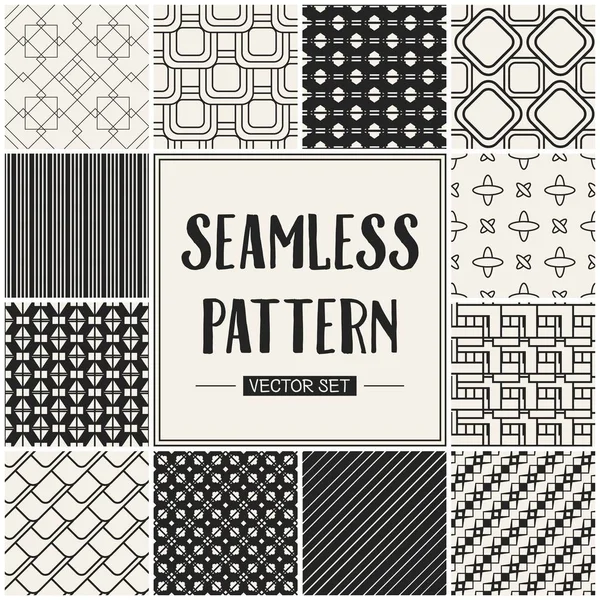 Soyut kavram vektör tek renkli geometrik desen. Siyah ve beyaz en az arka plan. Yaratıcı çizim şablonu. Sorunsuz şık doku. Duvar kağıdı, yüzey, web tasarım, tekstil, dekor için.