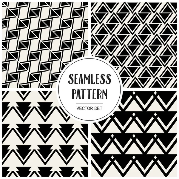 Soyut kavram vektör tek renkli geometrik desen. Siyah ve beyaz en az arka plan. Yaratıcı çizim şablonu. Sorunsuz şık doku. Duvar kağıdı, yüzey, web tasarım, tekstil, dekor için.