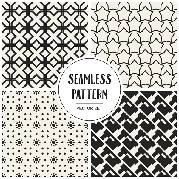 Soyut kavram vektör tek renkli geometrik desen. Siyah ve beyaz en az arka plan. Yaratıcı çizim şablonu. Sorunsuz şık doku. Duvar kağıdı, yüzey, web tasarım, tekstil, dekor için.