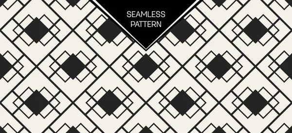 Soyut kavram vektör tek renkli geometrik desen. Siyah ve beyaz en az arka plan. Yaratıcı çizim şablonu. Sorunsuz şık doku. Duvar kağıdı, yüzey, web tasarım, tekstil, dekor için.