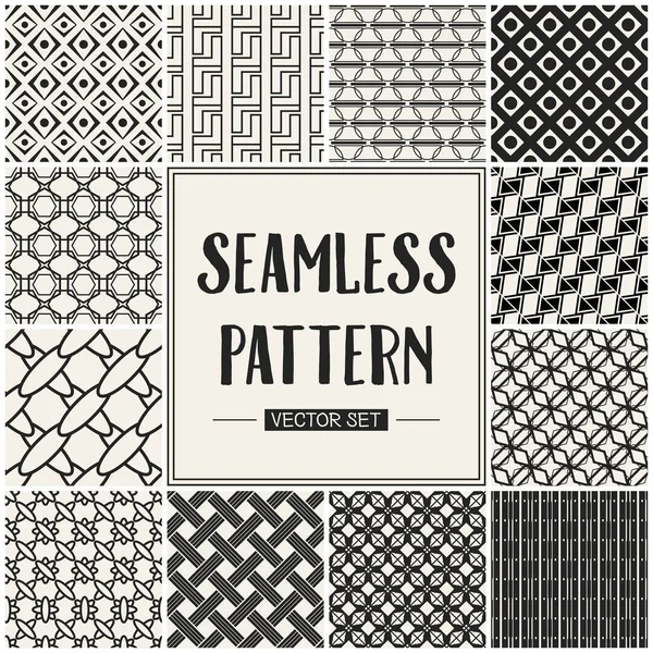 Soyut kavram vektör tek renkli geometrik desen. Siyah ve beyaz en az arka plan. Yaratıcı çizim şablonu. Sorunsuz şık doku. Duvar kağıdı, yüzey, web tasarım, tekstil, dekor için.