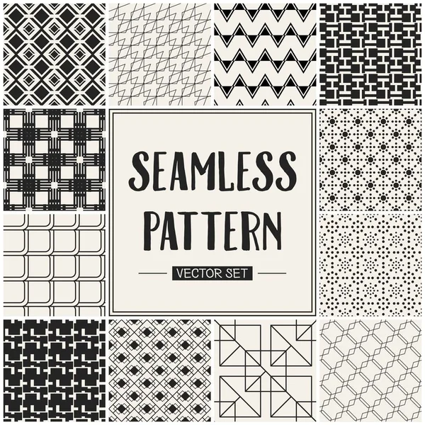 Soyut kavram vektör tek renkli geometrik desen. Siyah ve beyaz en az arka plan. Yaratıcı çizim şablonu. Sorunsuz şık doku. Duvar kağıdı, yüzey, web tasarım, tekstil, dekor için.