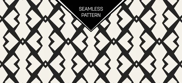 Soyut kavram vektör tek renkli geometrik desen. Siyah ve beyaz en az arka plan. Yaratıcı çizim şablonu. Sorunsuz şık doku. Duvar kağıdı, yüzey, web tasarım, tekstil, dekor için.
