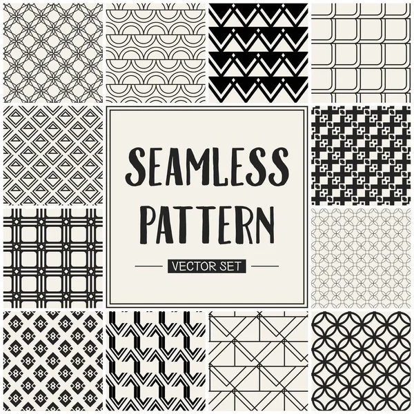 Soyut kavram vektör tek renkli geometrik desen. Siyah ve beyaz en az arka plan. Yaratıcı çizim şablonu. Sorunsuz şık doku. Duvar kağıdı, yüzey, web tasarım, tekstil, dekor için.