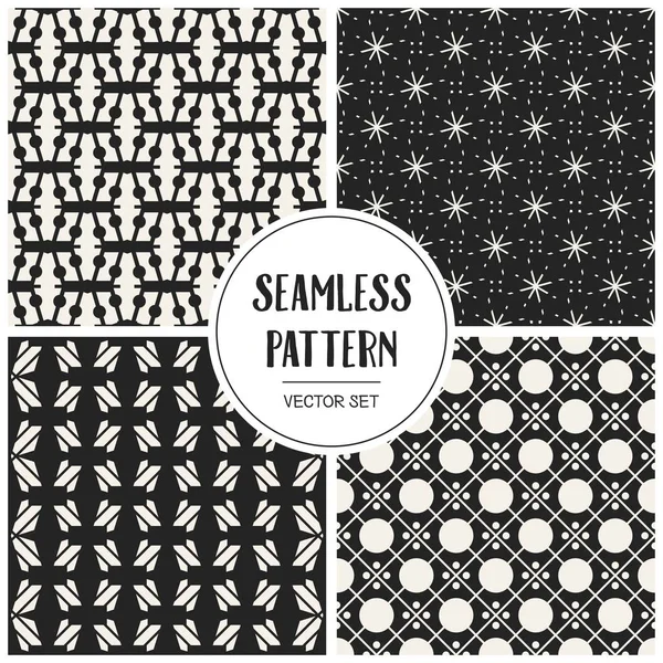 Soyut kavram vektör tek renkli geometrik desen. Siyah ve beyaz en az arka plan. Yaratıcı çizim şablonu. Sorunsuz şık doku. Duvar kağıdı, yüzey, web tasarım, tekstil, dekor için.